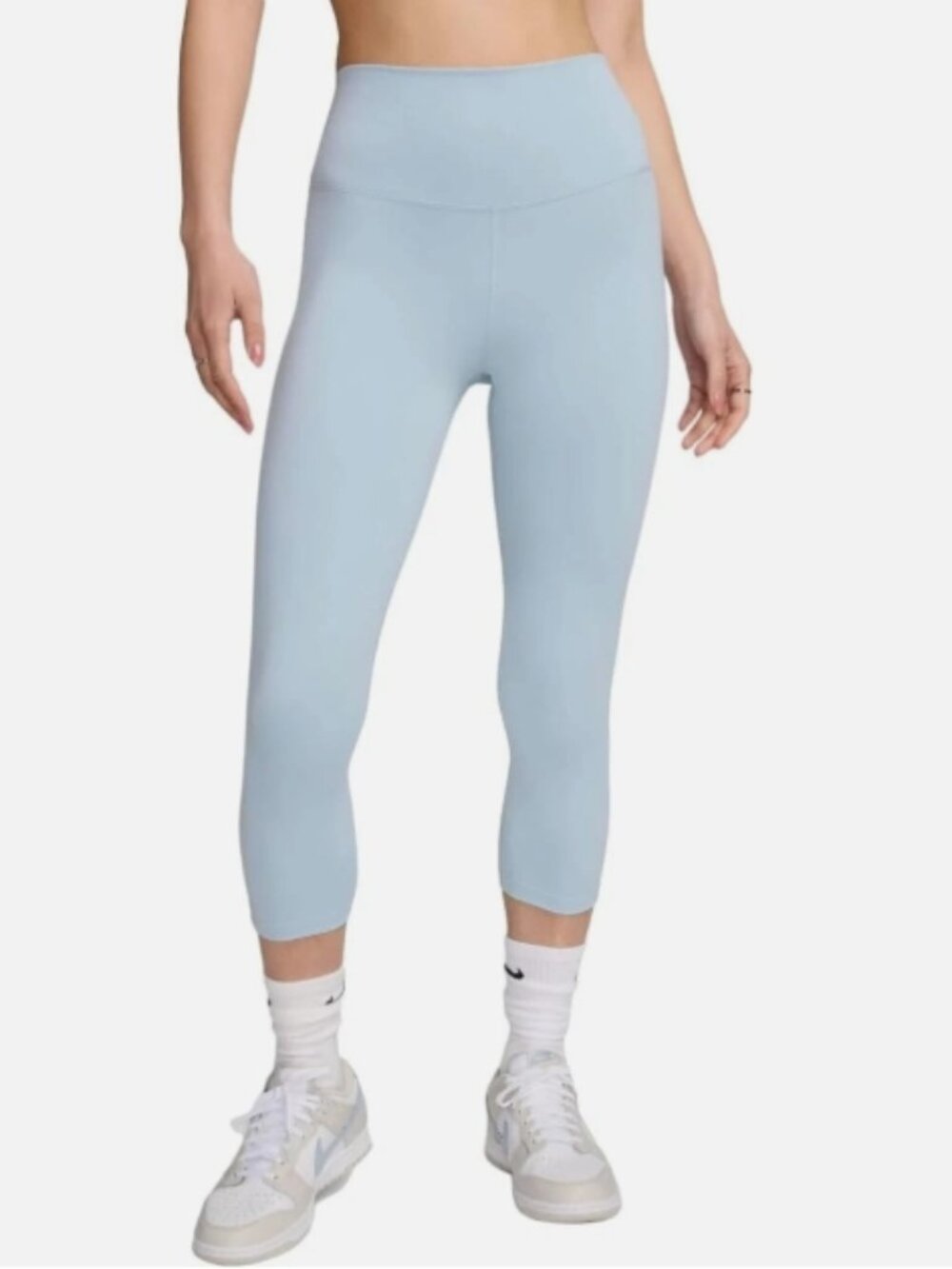 Nike Women's One High-Waisted Crop Leggings (Lt Armory Blue)
